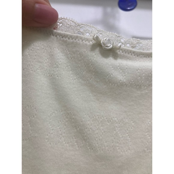 Retired Skims Size 3X NWT Lace Logo Cami women’s Bodysuit Bone Pointelle - Picture 6 of 8